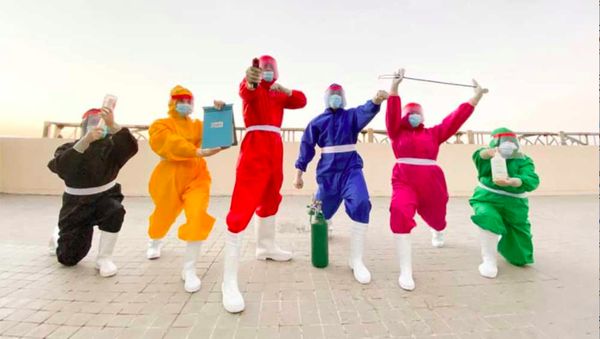 Foto: Variasi APD Lucu, Teletubbies hingga Power Rangers