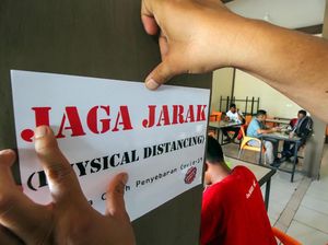 Warkop dan Restoran Mulai Terapkan Physical Distancing