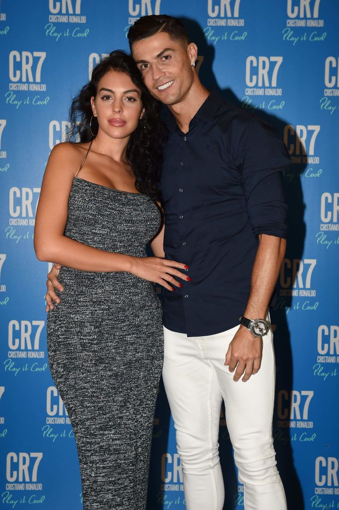 TURIN, ITALY - SEPTEMBER 12: Cristiano Ronaldo and Georgina Rodriguez celebrate the launch of new CR7 Play It Cool with friends and family on September 12, 2019 in Turin, Italy. (Photo by Tullio M. Puglia/Getty Images for CR7 Play It Cool)