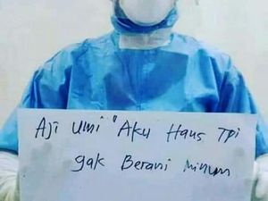 Viral Perawat Ber-hazmat Aku Haus tapi Tak Berani Minum, Ini Respons IDI