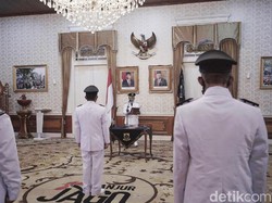 Corona Pandemik, Plt Bupati Cianjur Lantik 247 Kepala Desa di Pendopo