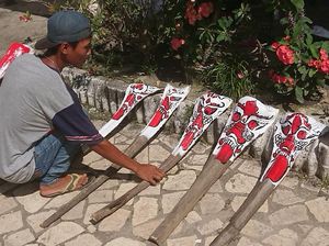 Seni Lukis Tetek Melek, Simbol Penangkal Pagebluk Virus Corona