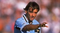 Roberto Mancini salah satu nyawa permainan Lazio. (Foto: Getty Images/Getty Images)