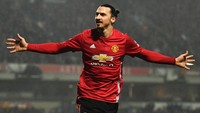 Ketika berkarier di Manchester United, Ibrahimovic mengoleksi 17 gol (Getty Images)