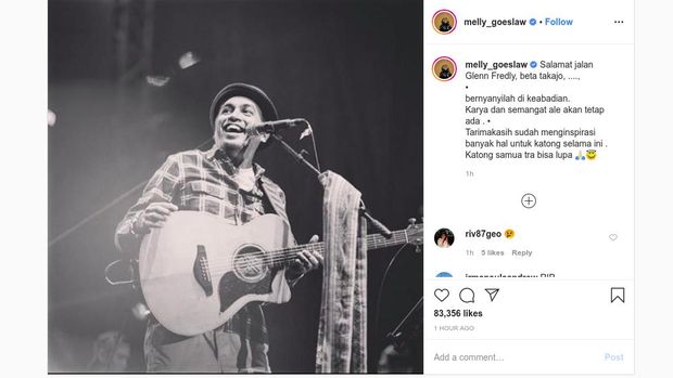 Unggahan Melly Goeslaw