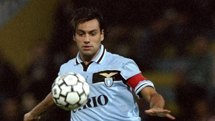 26 Sep 1999:  Alessandro Nesta of Lazio in action during the Serie A match between Parma and Lazio played at the  Stadio Ennio Tardini, Parma, Italy. The game finished in a 2-1 win for the visitors Lazio.  Mandatory Credit: Claudio Villa /Allsport