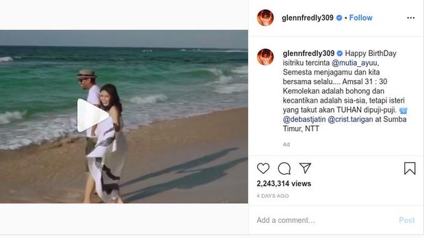 Unggahan terakhir Glenn Fredly