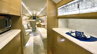 Bagian dapur di jet pribadi Messi (Gulfstream)