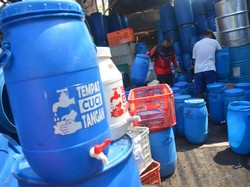 Tempat Cuci Tangan Berbahan Tong Bekas Karya Pemuda Jombang Ramai Pesanan