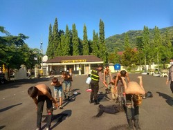 Polisi Banjar Amankan Anak Punk Berkeliaran di Tengah Pandemi Corona