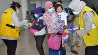 TKI dari Malaysia Tiba di Bandara Kualanamu