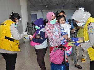 TKI dari Malaysia Tiba di Bandara Kualanamu