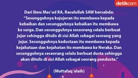 Hadits Pendek: Kejujuran Sarana Menuju Kebaikan, Membawa ke Surga