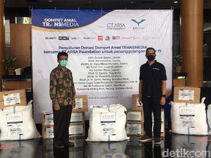 CT ARSA dan Dompet Amal TRANSMEDIA Salurkan Donasi Penanganan Corona