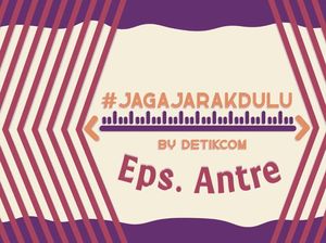 Jaga Jarak Ketika Antre dan Pakai Maskernya Dong!
