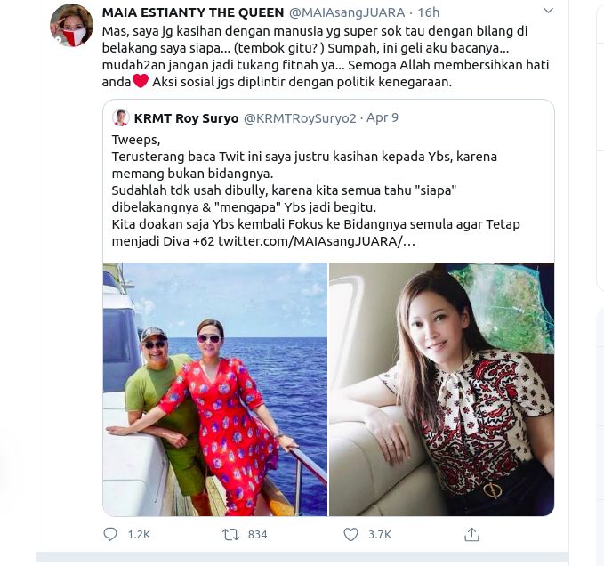 Unggahan Maia Estianty