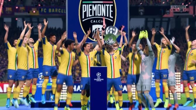 Barcelona vs Juventus di final Liga Champions dalam game FIFA 20