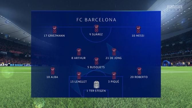 Barcelona vs Juventus di final Liga Champions dalam game FIFA 20