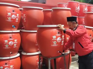 Pembuatan 1.000 Tempat Cuci Tangan dan 1 Juta Masker Dikebut