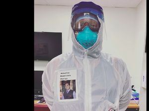 Inspiratif, Wanita Tanpa Lengan Jahitkan APD Gratis untuk Tenaga Medis