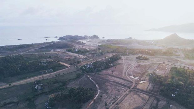 Progres pembangunan Sirkuit Mandalika untuk MotoGP Indonesia.