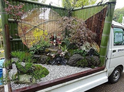 Foto: Cuma di Jepang, Lomba Membuat Taman di Bak Pickup