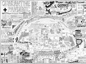 Iseng Lagi di Rumah Aja, Seniman London Buat Peta Bertahan Diri