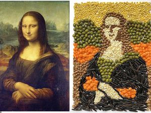 Gabut di Rumah, Orang-orang Rusia Buat Lukisan Dari Makanan