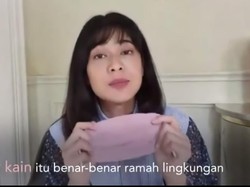 Cegah Penyebaran Corona, Dian Sastro Ajak Masyarakat Pakai Masker Kain