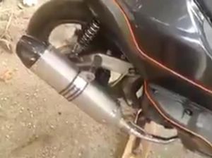 Polres Boyolali Gergaji Knalpot Modif Bising