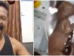 Pria Ini Bikin Netizen Geram Lantaran Minum Alkohol Campur Bayi Harimau