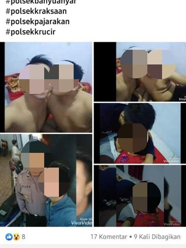 Viral Polisi Mesra dengan Pria