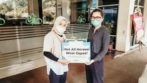 Potret Twindy Rarasati Aktif Hadapi Corona