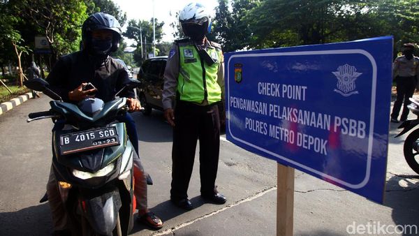 PSBB di Depok, Banyak Pengendara Belum Patuhi Peraturan