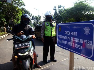 PSBB di Depok, Banyak Pengendara Belum Patuhi Peraturan