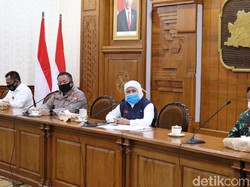 Gubernur Khofifah Sebut Sebagian Poin PSBB Sudah Diterapkan di Jatim
