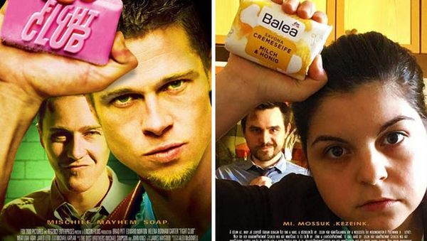 Bosan Lockdown, Pasangan Kocak Ini Parodikan Adegan Film