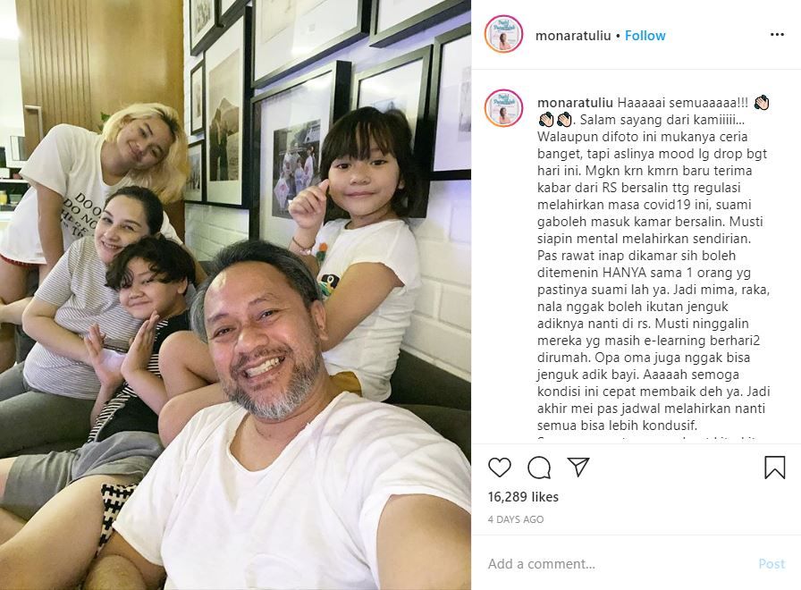 Hamil 8 Bulan, Mona Ratuliu Cemas Melahirkan Tak Bisa Ditemani Suami