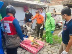 Petugas Ber-APD Evakuasi Nenek yang Terjatuh dan Kejang-kejang di Rumahnya