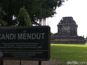 Suasana Terkini Candi Mendut Saat Pandemi Corona