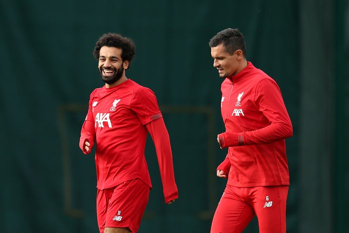 Mohamed Salah dan Dejan Lovren