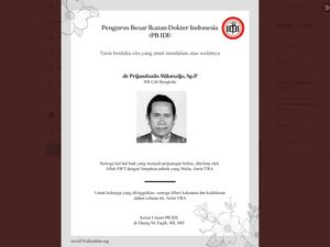 IDI Umumkan 1 Dokter Meninggal, Total 24 Gugur Selama Pandemi Corona