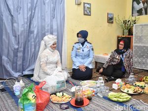 Bebas Karena Corona, Napi Ini Langsung Menikah