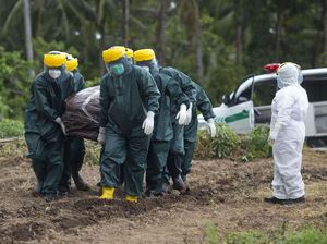 Pemakaman PDP Corona di Sangihe Sulawesi Utara