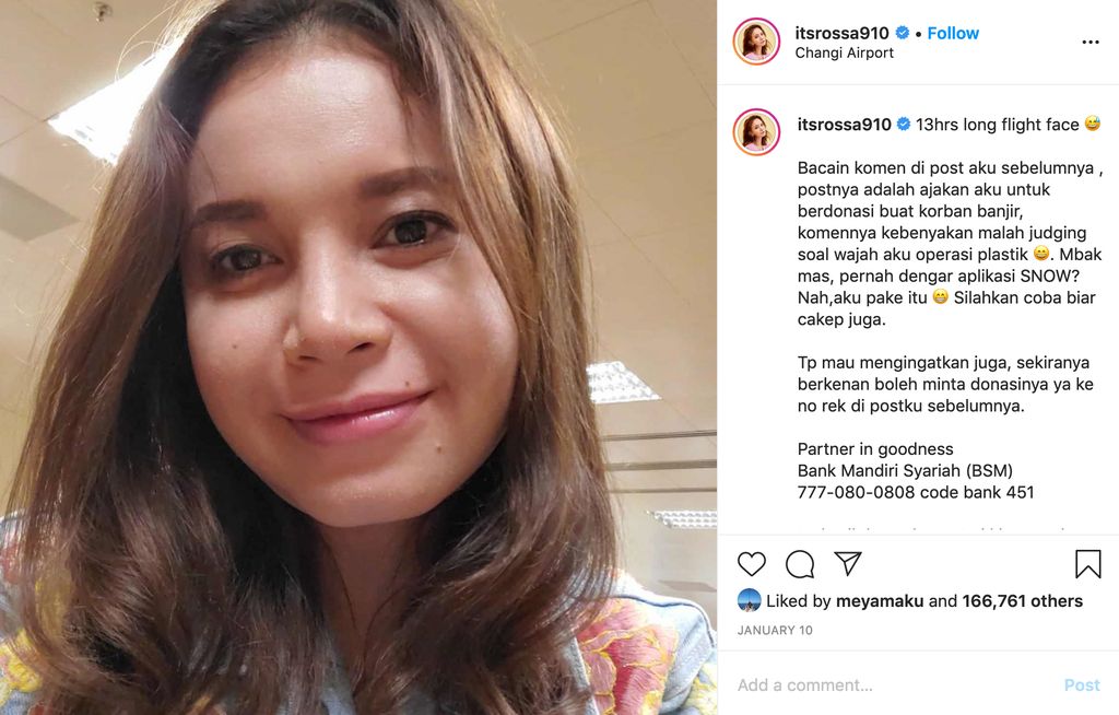 Rossa Geram Pernah Dituding Operasi Plastik, Sampai Dibela Agnez Mo