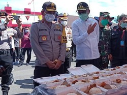 Polisi Siapkan 12 Dapur Umum Saat PSBB di Makassar