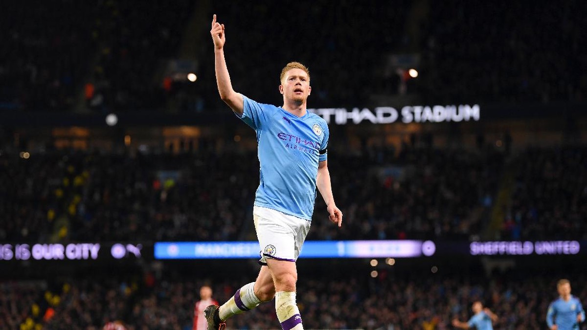 Kevin de Bruyne, otak serangan Manchester City. (Foto: Getty Images)