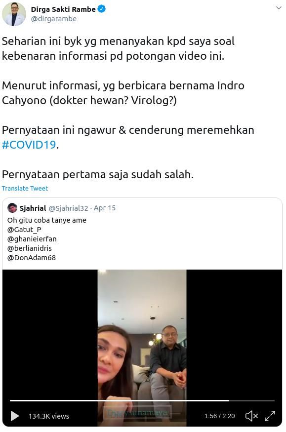 Diskusi Luna Maya dengan Dokter tentang COVID-19