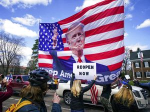 Demo Tolak Lockdown di AS Masih Berlanjut