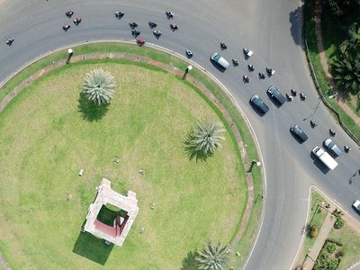 Potret Hari Pertama PSBB Lalu-lintas di Tangsel Cenderung Lengang